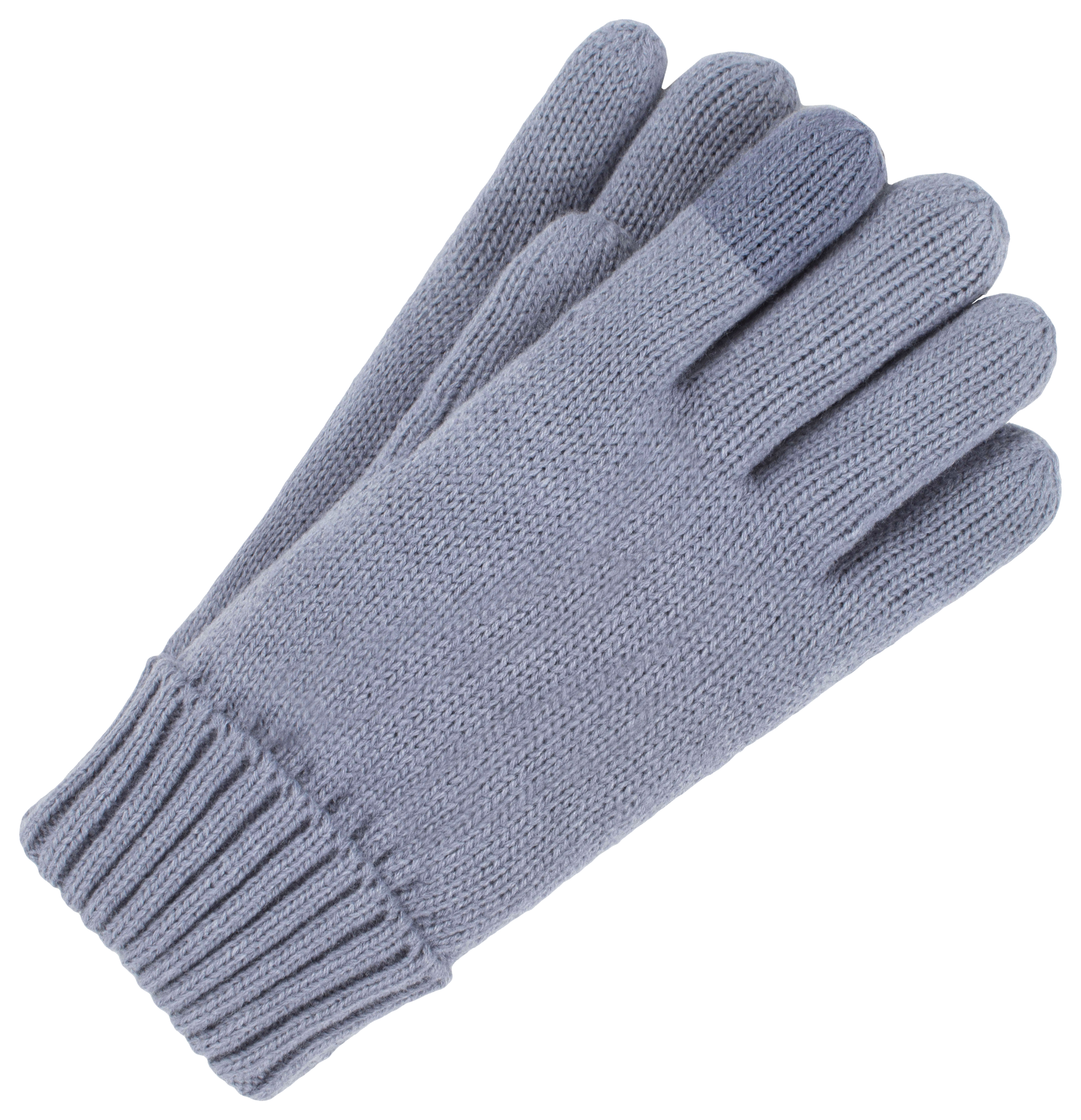 Image of Heat Holders Cathy Flat Knit Gloves for Ladies - Dusty Blue - S/M