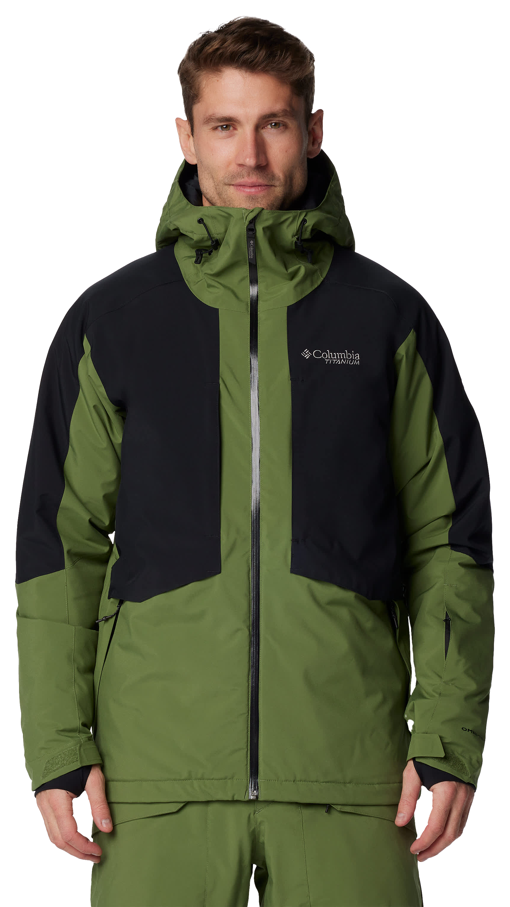 Image of Columbia Highland Summit II Jacket for Men - Canteen/Black - L