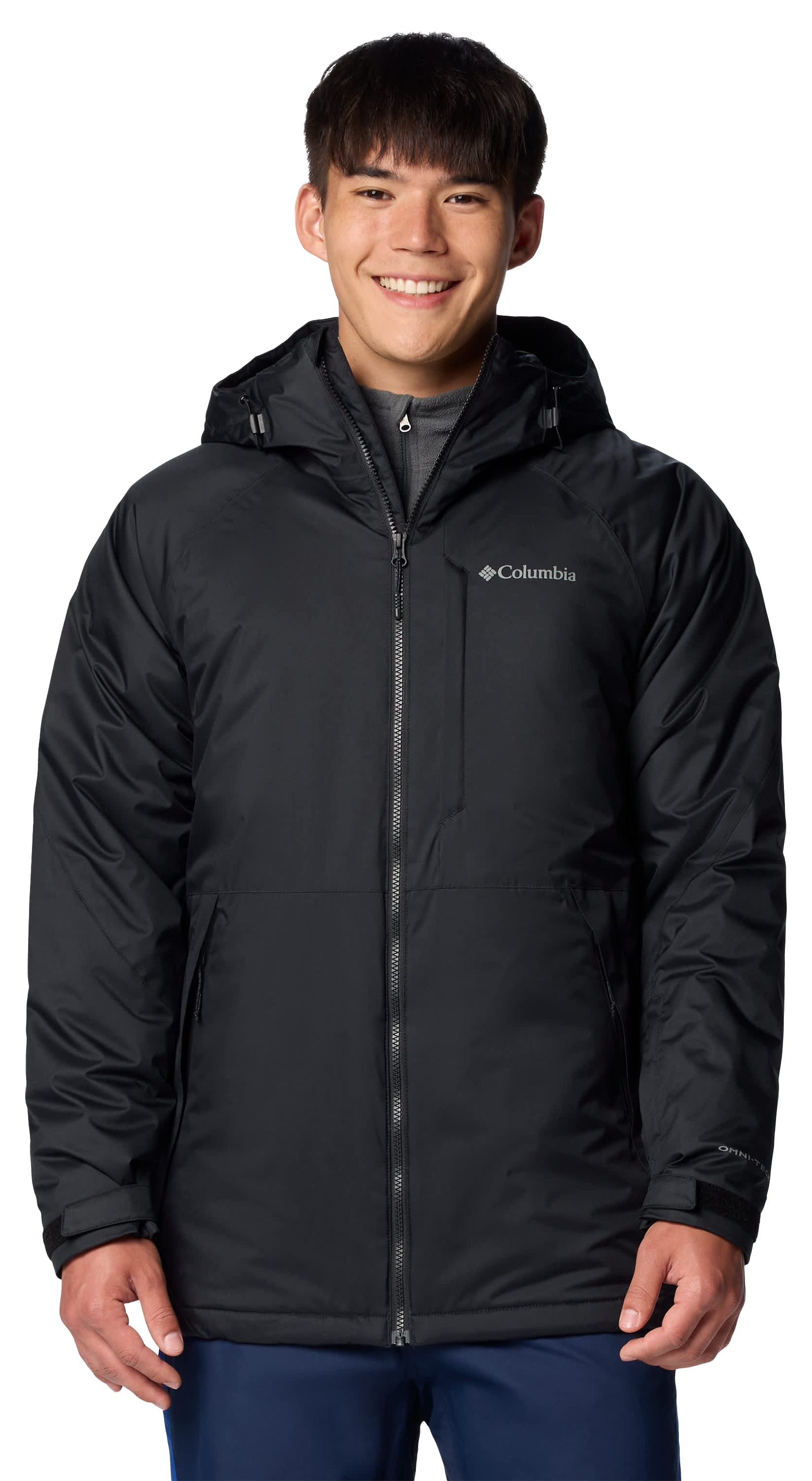 Image of Columbia Snowy Summit Full-Zip Hooded Jacket for Men - Black - S