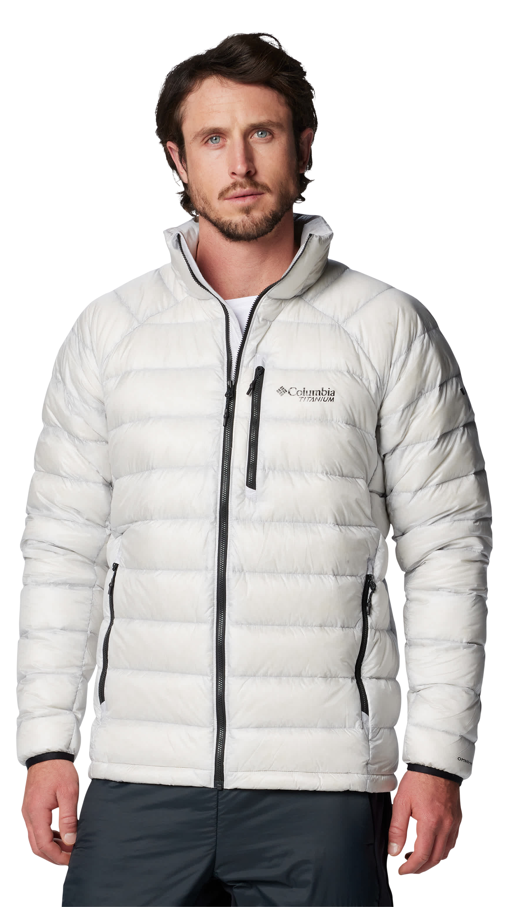 Image of Columbia Arctic Crest Down Jacket for Men - Nimbus Grey - S