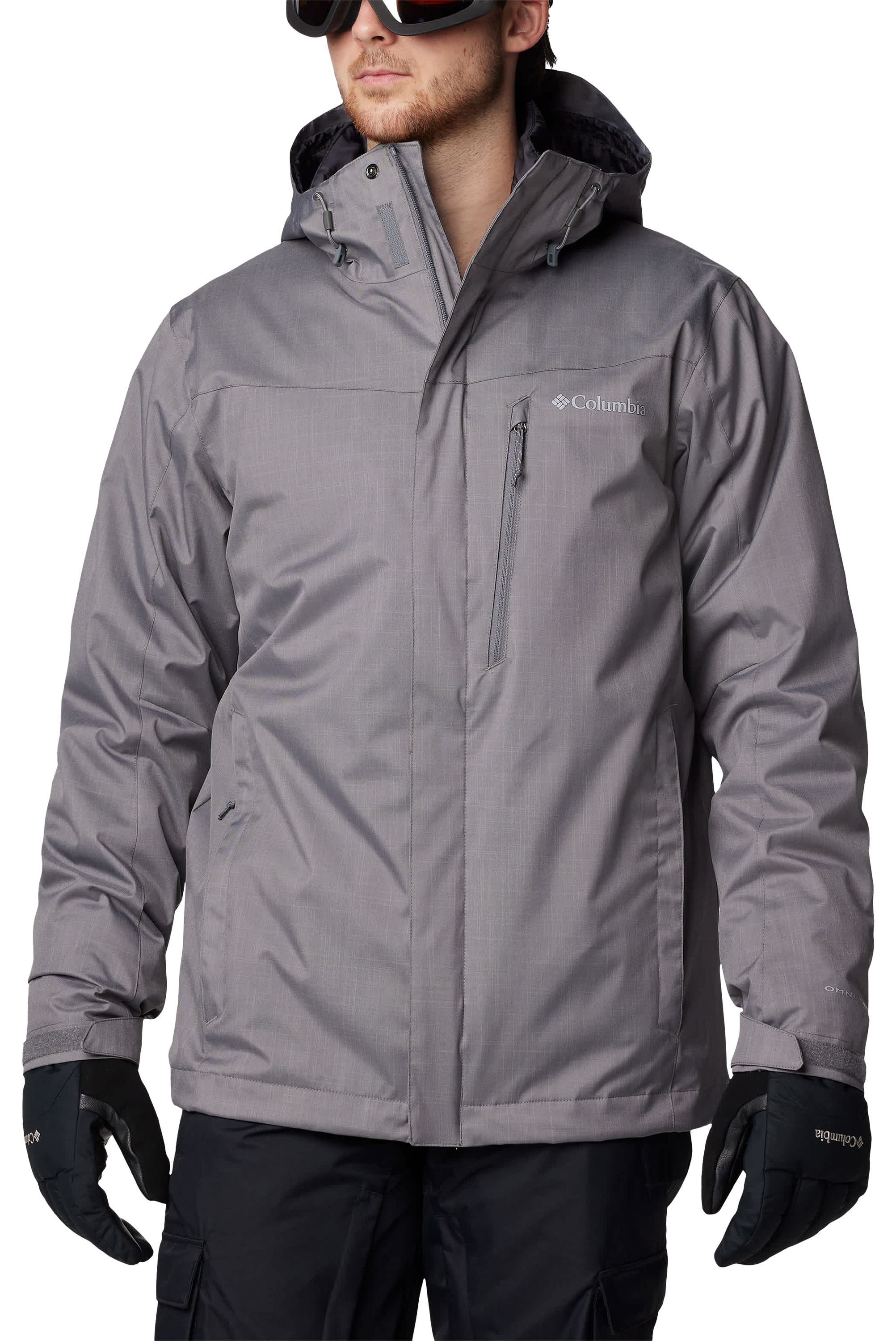 Image of Columbia Whirlibird V Interchangeable Jacket for Men - City Grey Melange - 3XLT