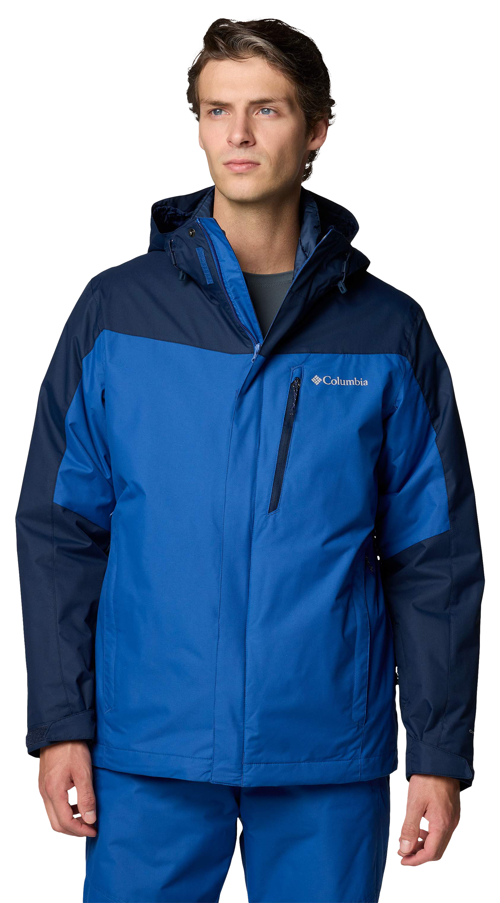 Image of Columbia Whirlibird V Interchangeable Jacket for Men - Mountain Blue/Collegiate Navy - M