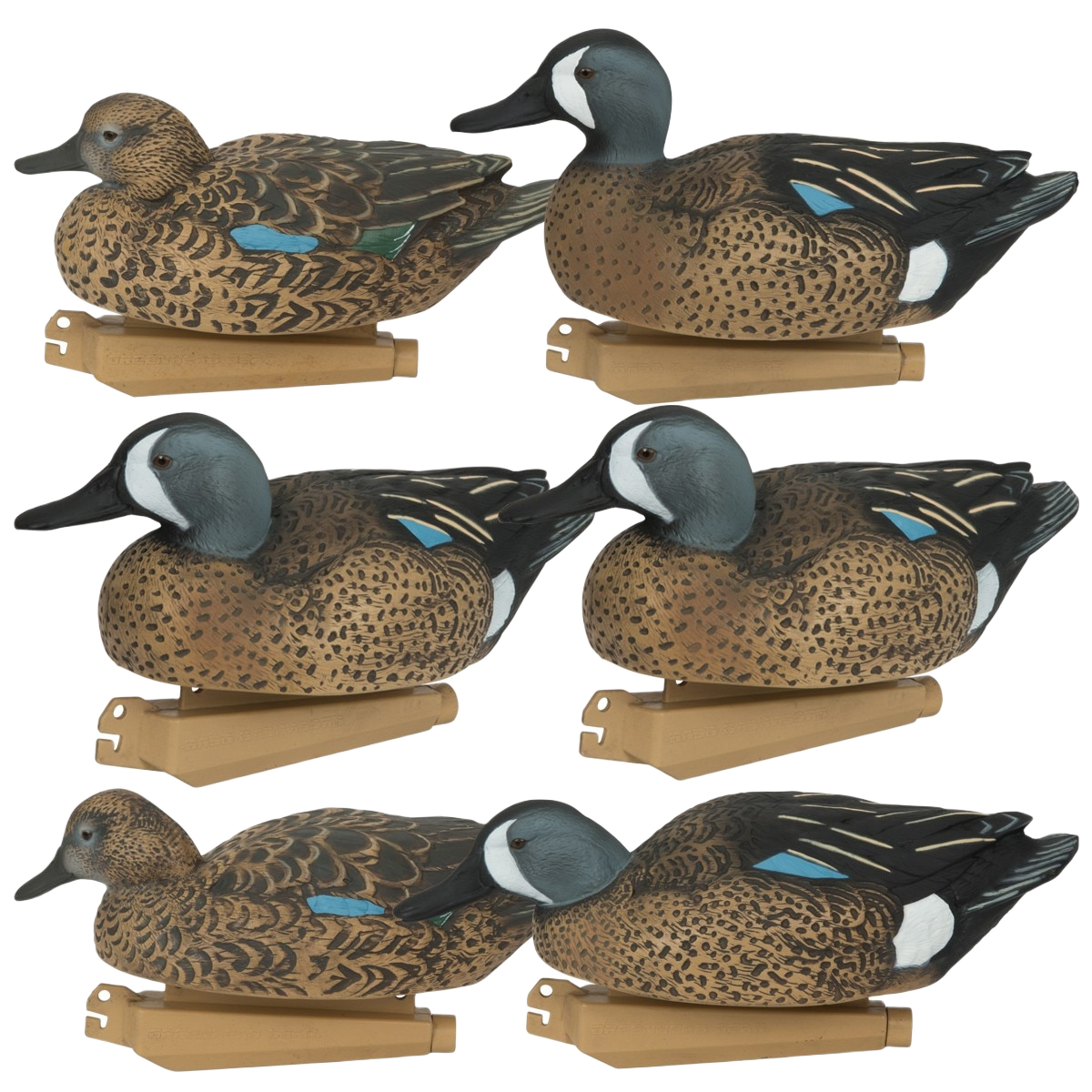 Image of GHG Pro Grade Blue-Winged Teal Duck Decoys 6 Pack