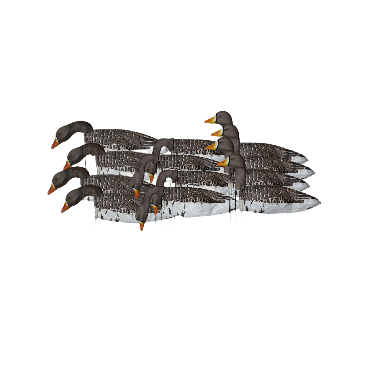 Image of GHG 3D Head Pro Grade Sock Decoys Specklebelly Goose Harvester 12 Pack