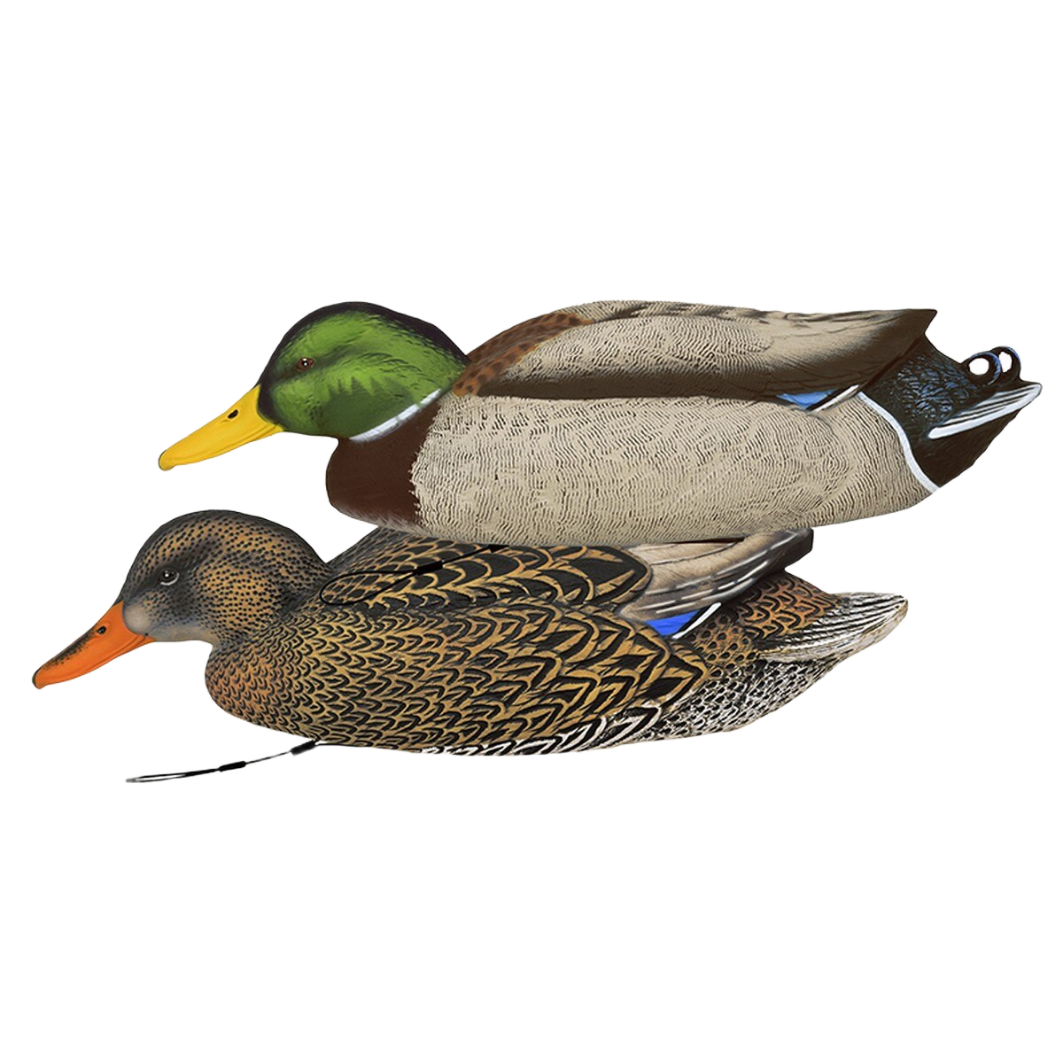 Image of GHG Finisher Series Foam Filled Electronic Ripple Makers Mallard Motion Decoys - Mallard Drake & Hen Combo