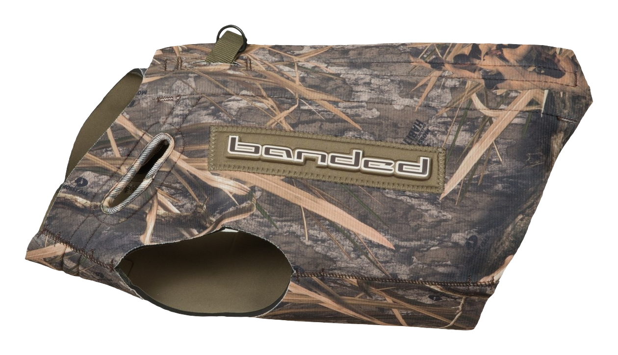 Image of Avery 5mm Boater's Hunting Dog Parka - Mossy Oak Shadow Grass Habitat - 2XL