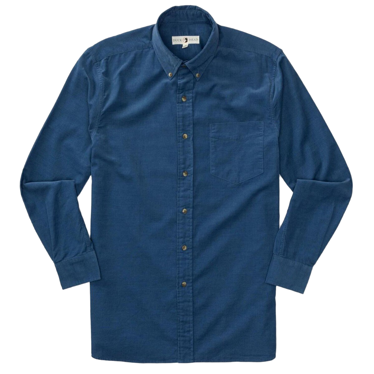 Image of Duck Head Corduroy Whitman Cotton Long Sleeve Shirt