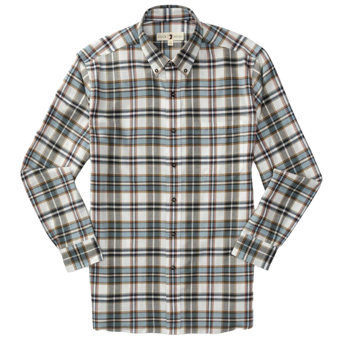 Image of Duck Head Russin Cotton Flannel Plaid Shirt