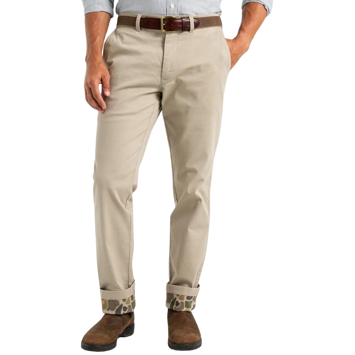 Image of Duck Head Classic Fit Brushed Back Gold School Chino