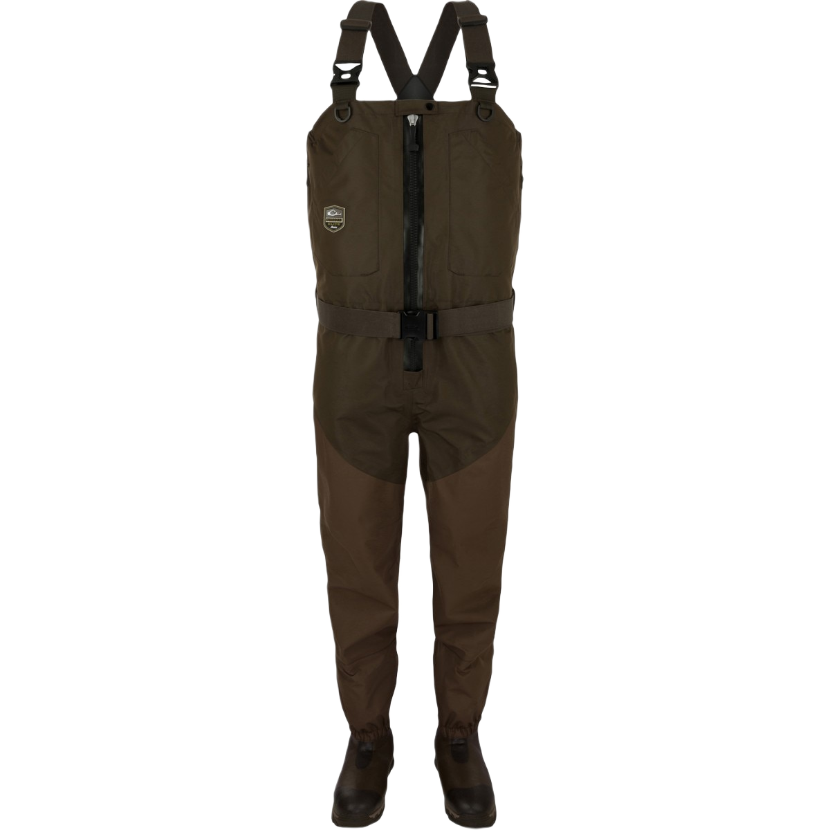 Image of Drake Guardian Elite Front Zip Uninsulated Wader - Green Timber