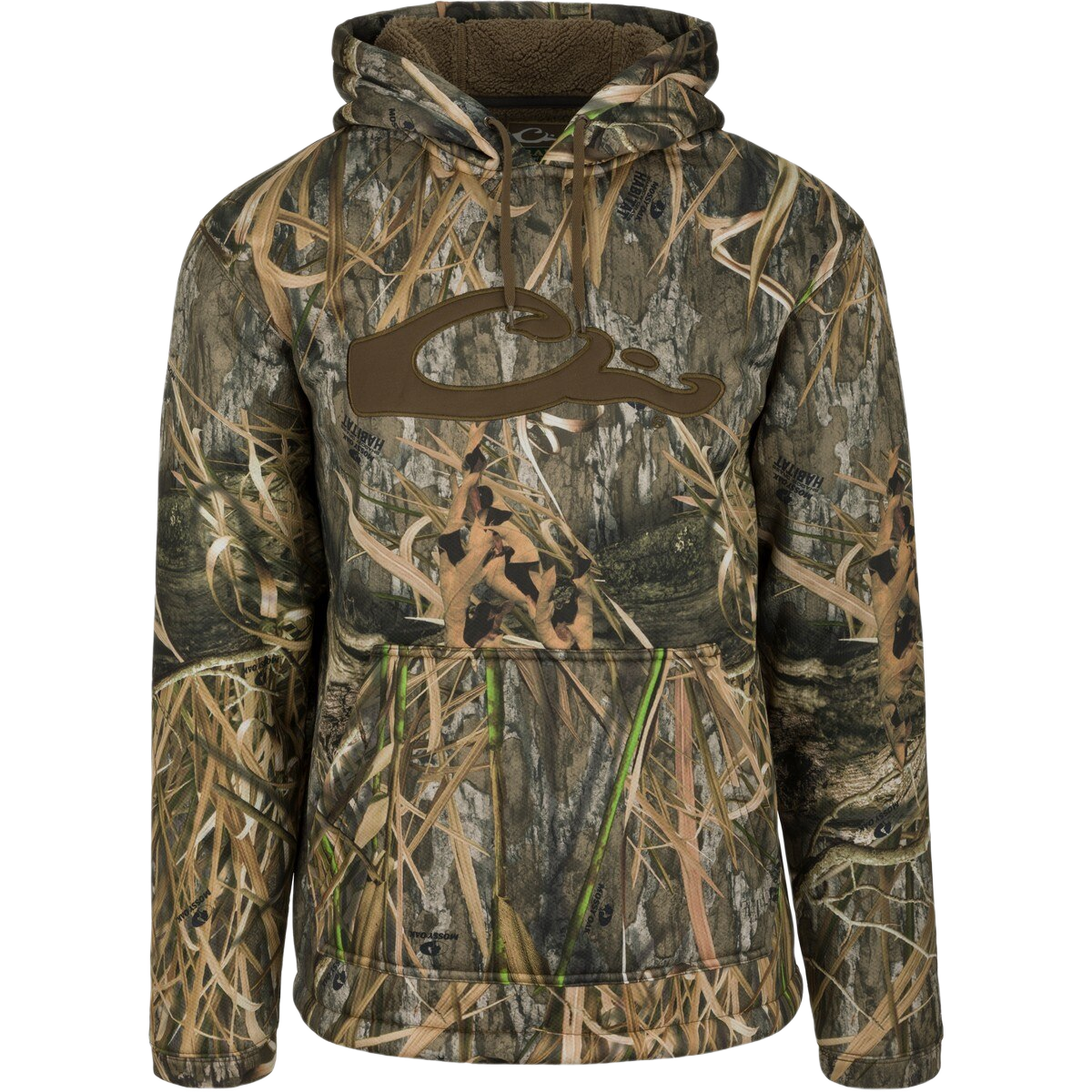 Image of Drake Waterfowl LST Silencer Hoodie - Mossy Oak Blades Habitat