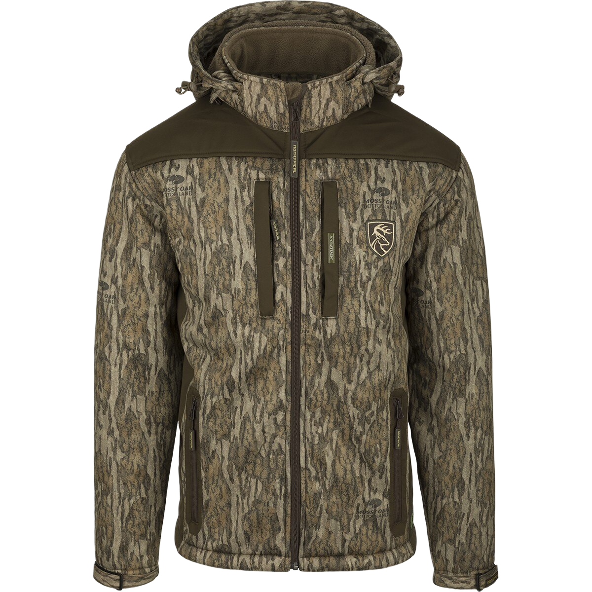 Image of Drake Non Typical Standstill Windproof Jacket - Mossy Oak Bottomland - M