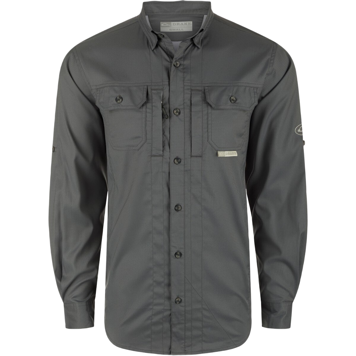 DRAKE Wingshooters Trey Solid Dobby Long Sleeve Shirt