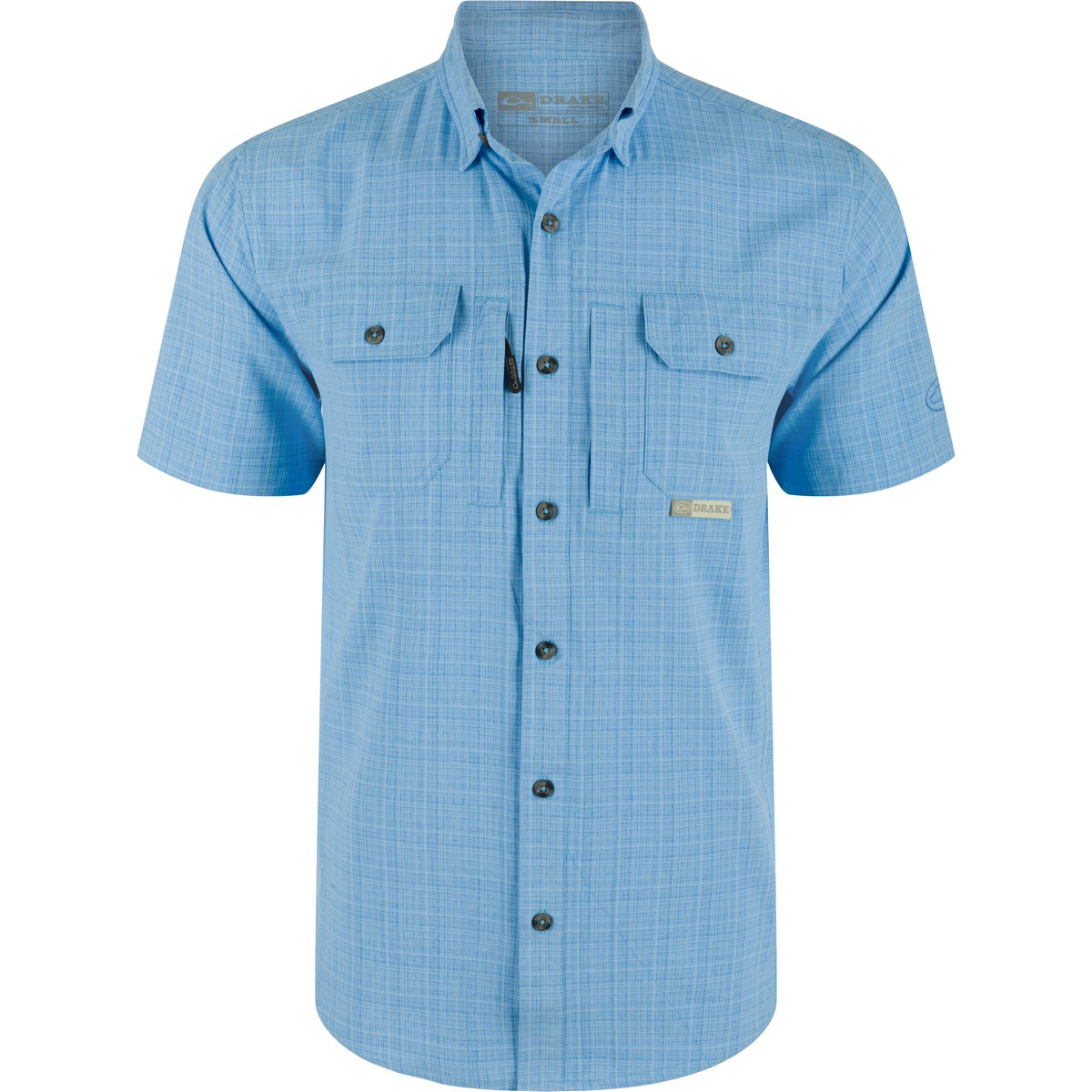 DRAKE Wingshooter Trey Cross Hatch Short Sleeve Shirt