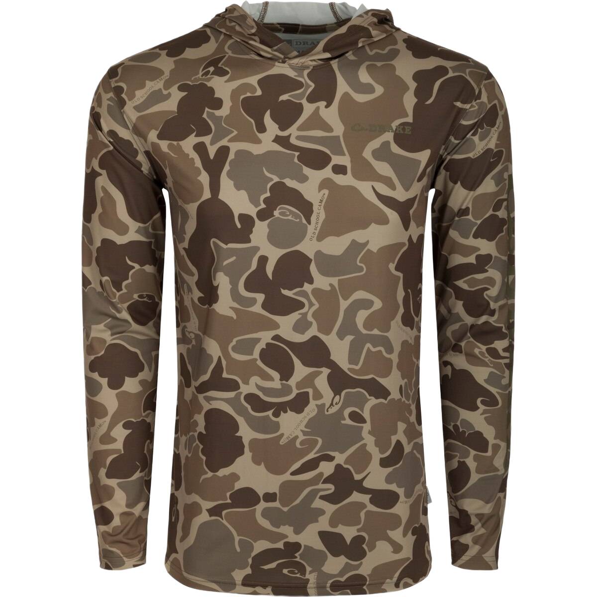 Image of Drake Performance Hoodie Print LS - Drake Old School Timber - XXXL
