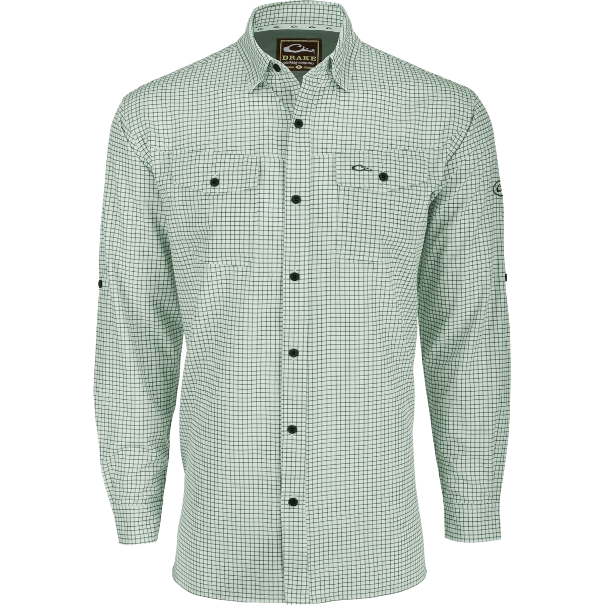 DRAKE Traveler's Minigrid Long Sleeve Shirt