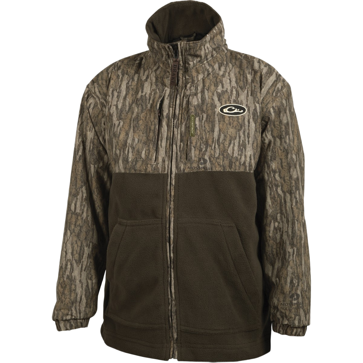 Drake Young Guns MST Youth Eqwader Full Zip - Mossy Oak Bottomland - Drake Waterfowl