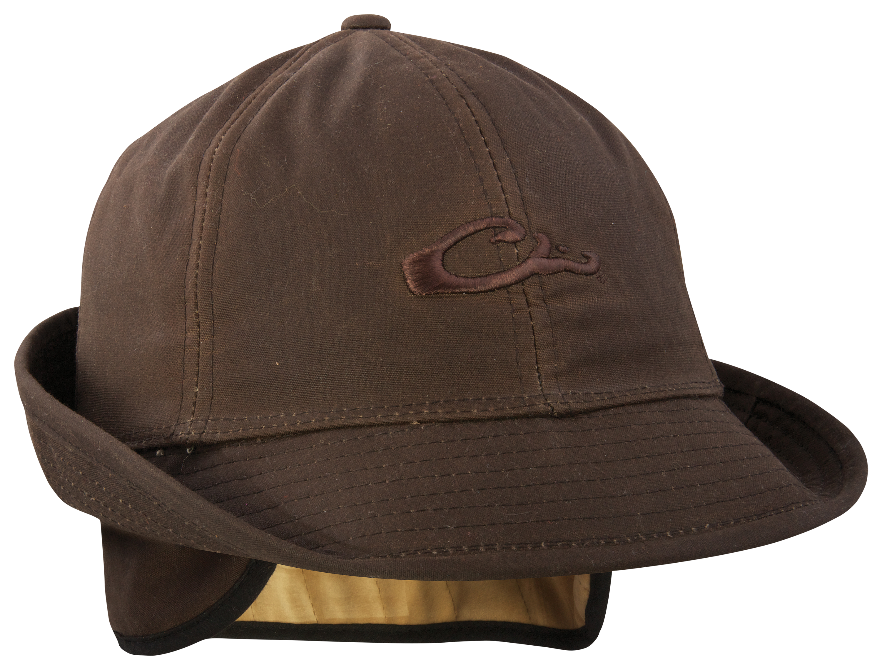 Image of Drake Waterfowl Waxed Cotton Jones Hat - Brown