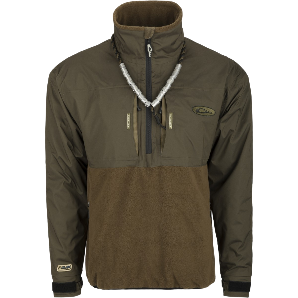 Image of Drake Guardian Flex Fleece Eqwader Quarter Zip - Green Timber - L