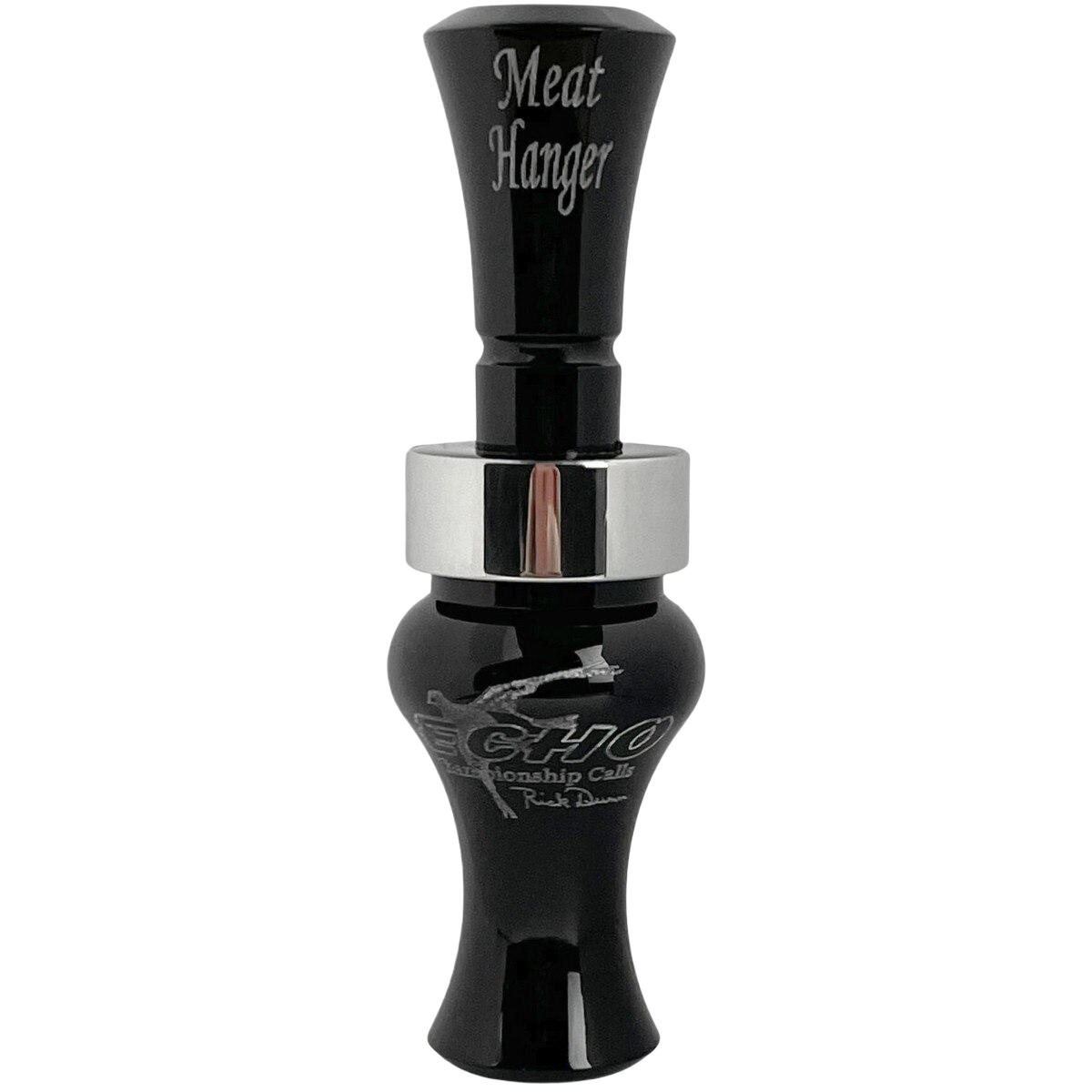Image of Echo Acrylic Meat Hanger Double Reed Duck Call - Black
