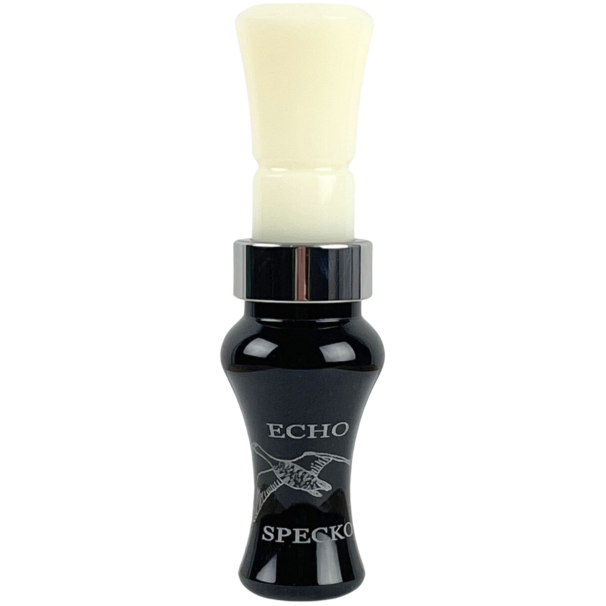 Image of Echo Acrylic Specko Single Reed Goose Call - Ivory/Black