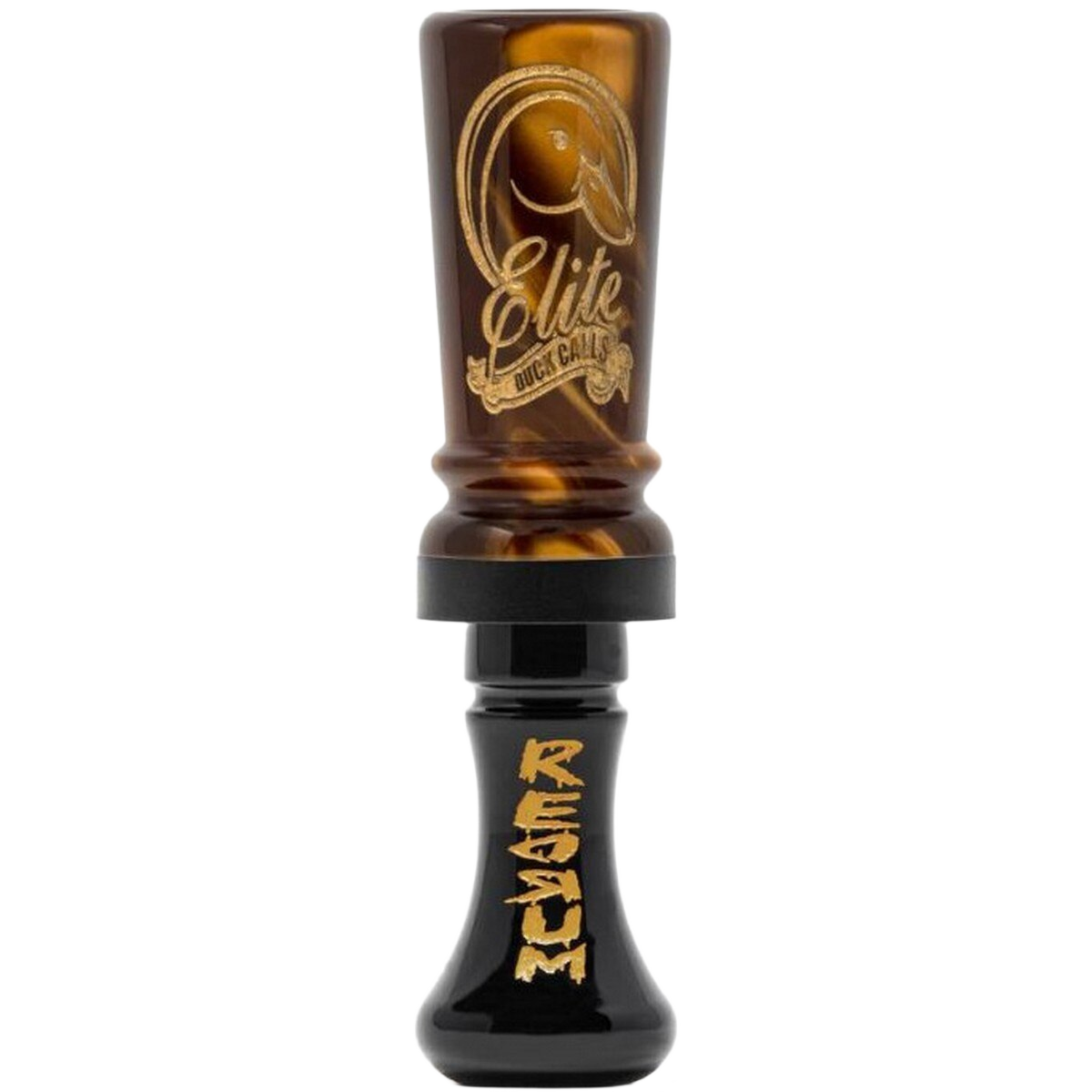 Image of Elite Murder Cutdown Single Reed Duck Call - Brown Pearl/Black
