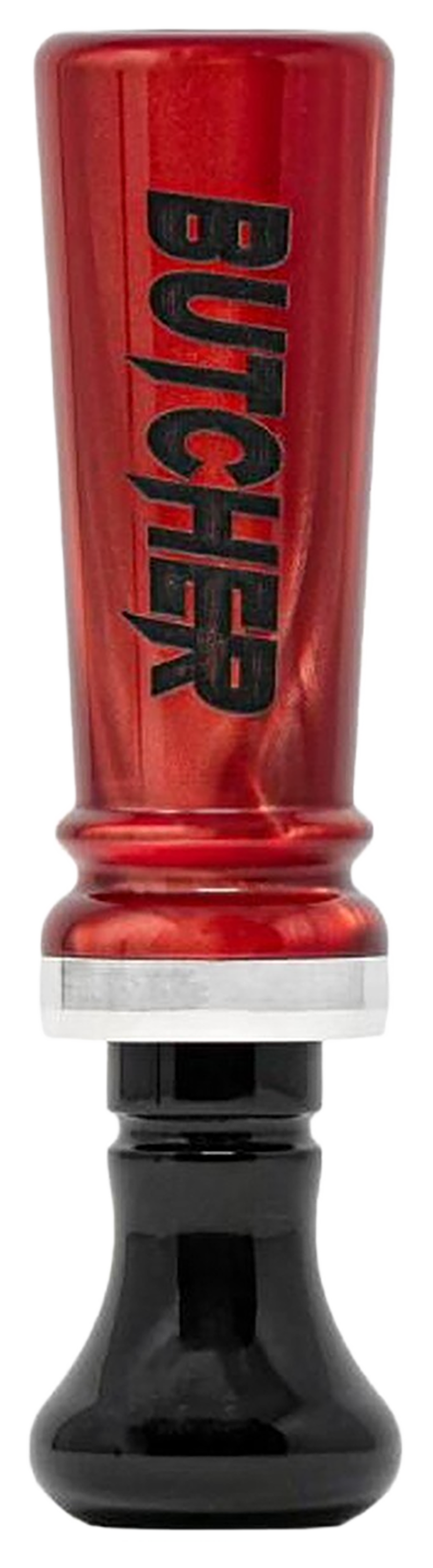 Image of Elite The Butcher Cutdown Single Reed Duck Call - Red Pearl/Black