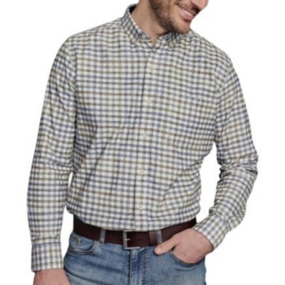 Image of Johnston & Murphy Corduroy Button-Down Shirt