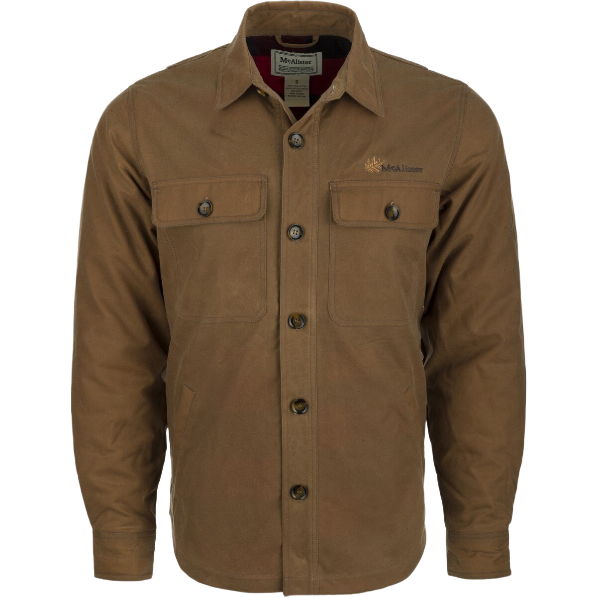 Image of McAlister Waxed Cotton Jac-Shirt - Tan - M