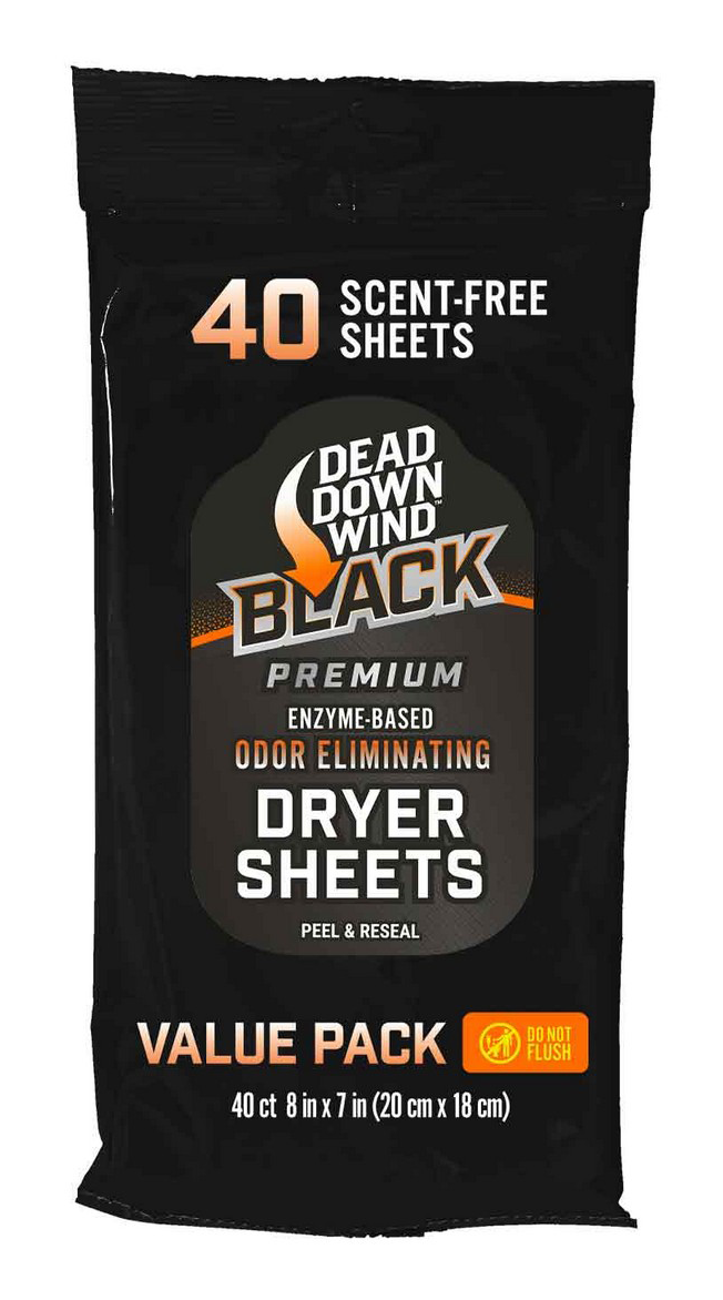 Dead Down Wind BLACK Premium Dryer Sheets                                                                                       