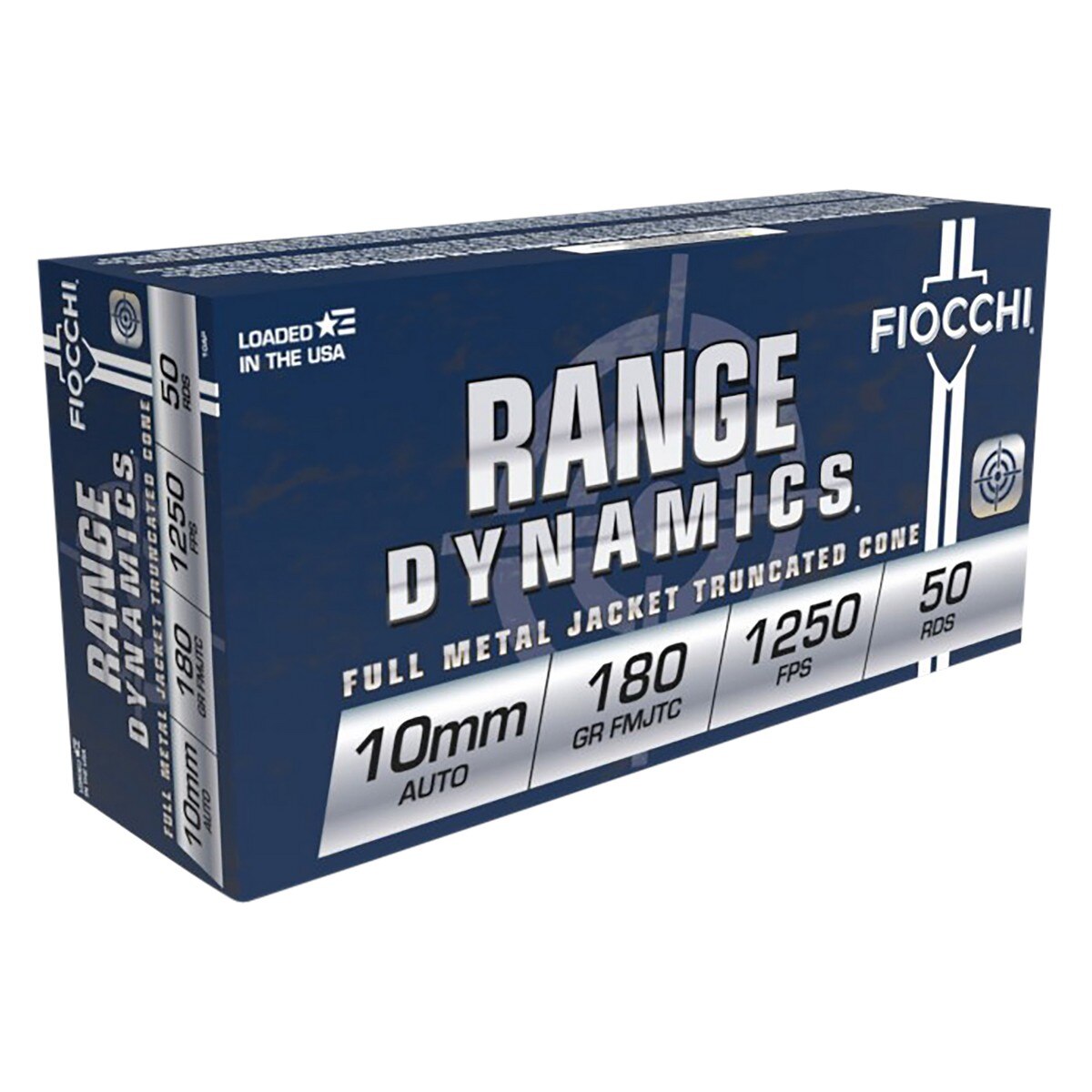 Fiocchi Range Dynamics 10mm Auto 180 Gr FMJ Truncated Cone 50 Rd - Fiocchi Ammo