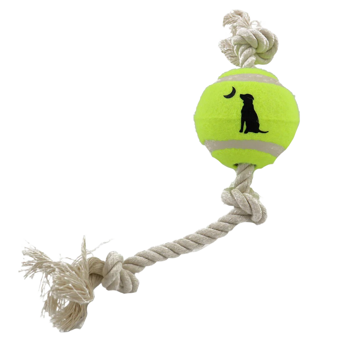 Local Boy Outfitters Rope and Tennis Ball Dog Toy