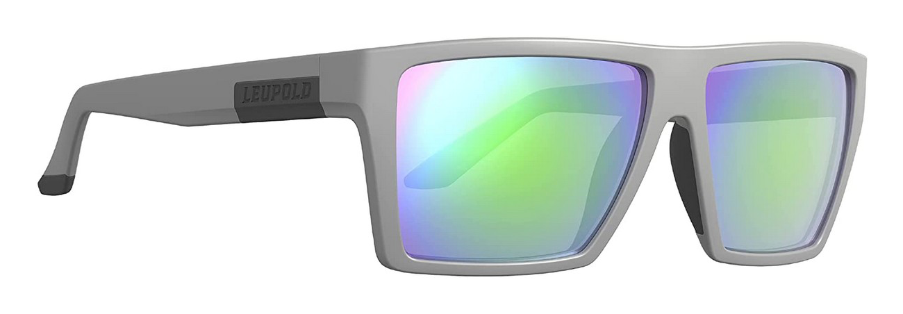 Image of Refuge Performance Eyewear Matte Gray Blue Mirror Sunglasses