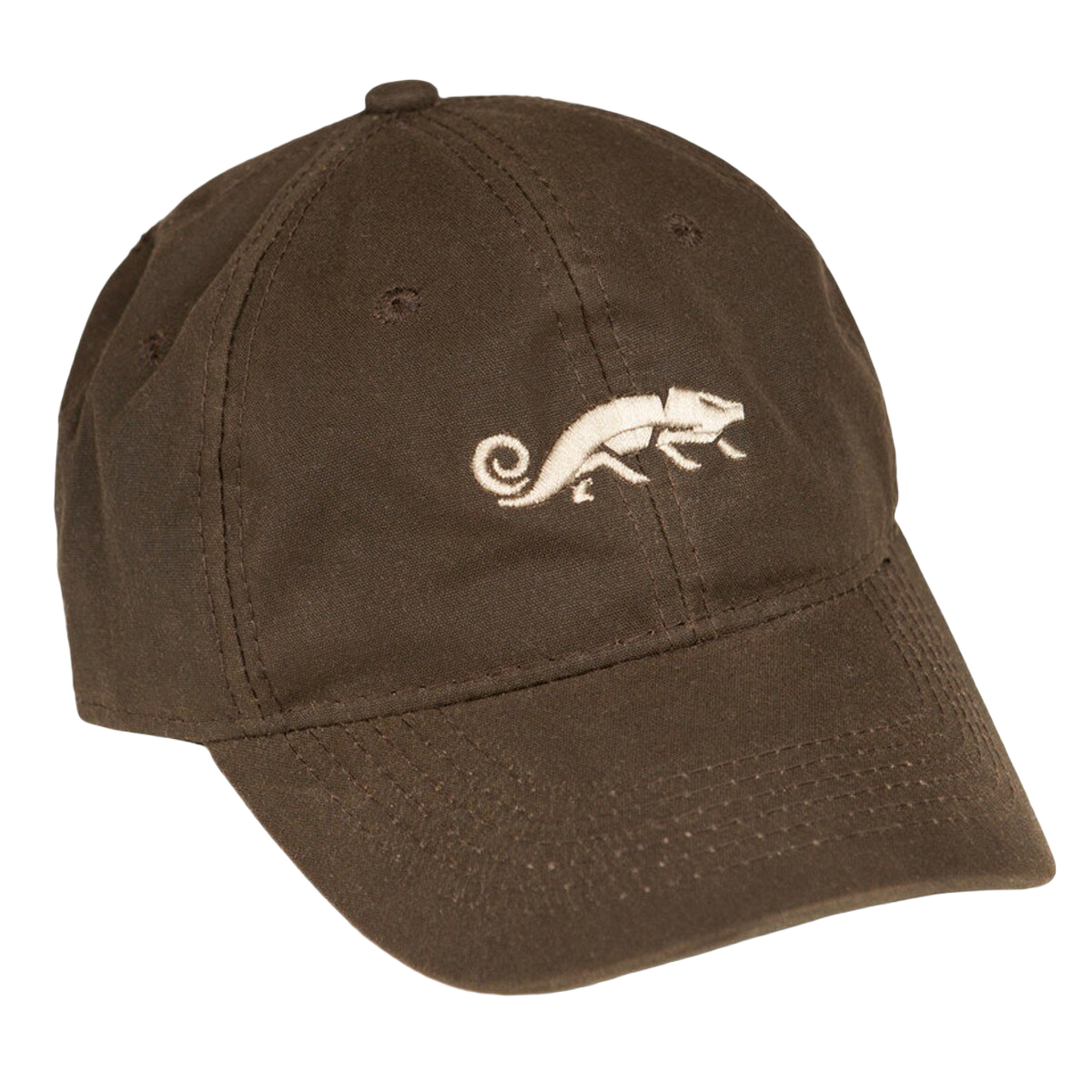 Image of Natural Gear 6 Panel Waxed Cotton Logo Cap