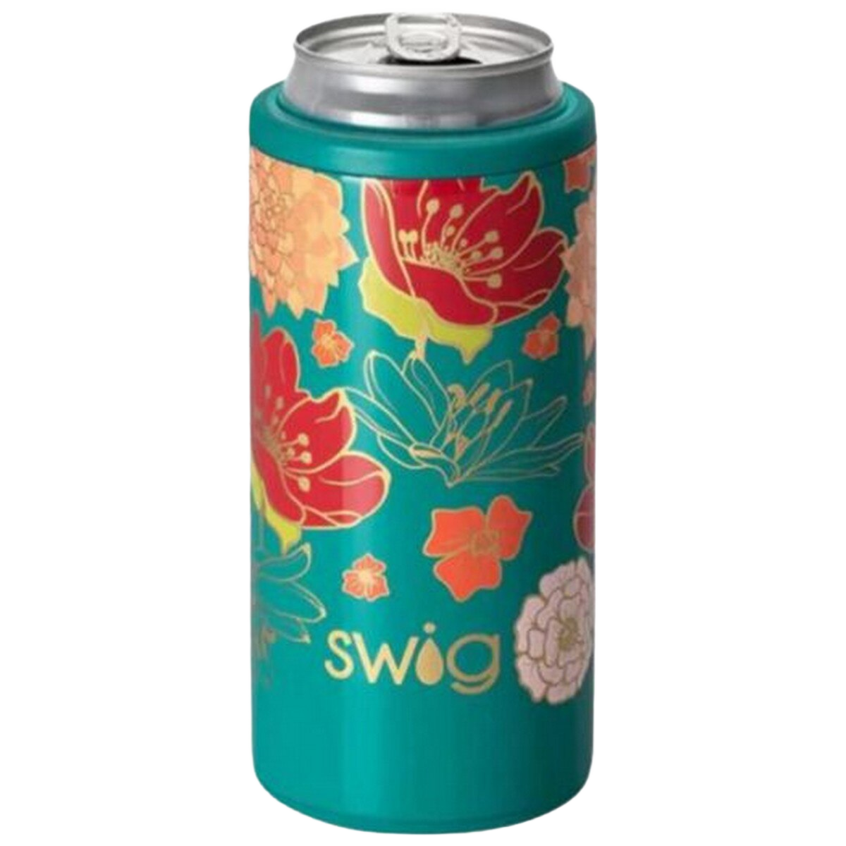 Image of Swig Fire Poppy Skinny Can Cooler 12oz
