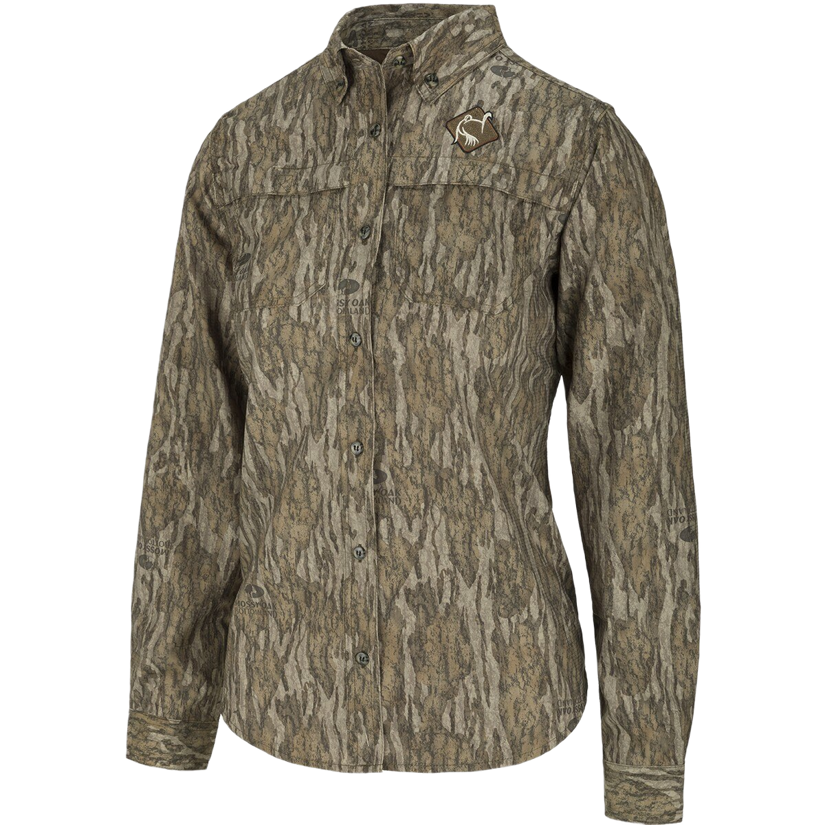 Image of Ol'Tom Women's Mesh Back Flyweight Shirt 2.0 - Mossy Oak Bottomland