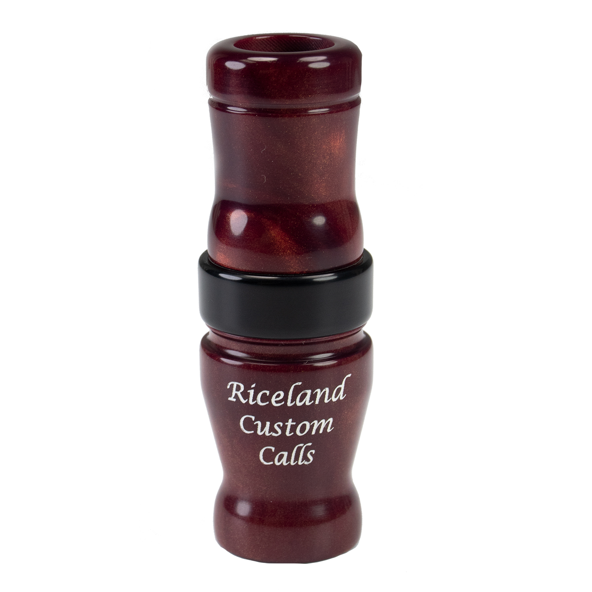 Image of Riceland Custom 1/2 Gut Acrylic Speck Call Black CherryPearl