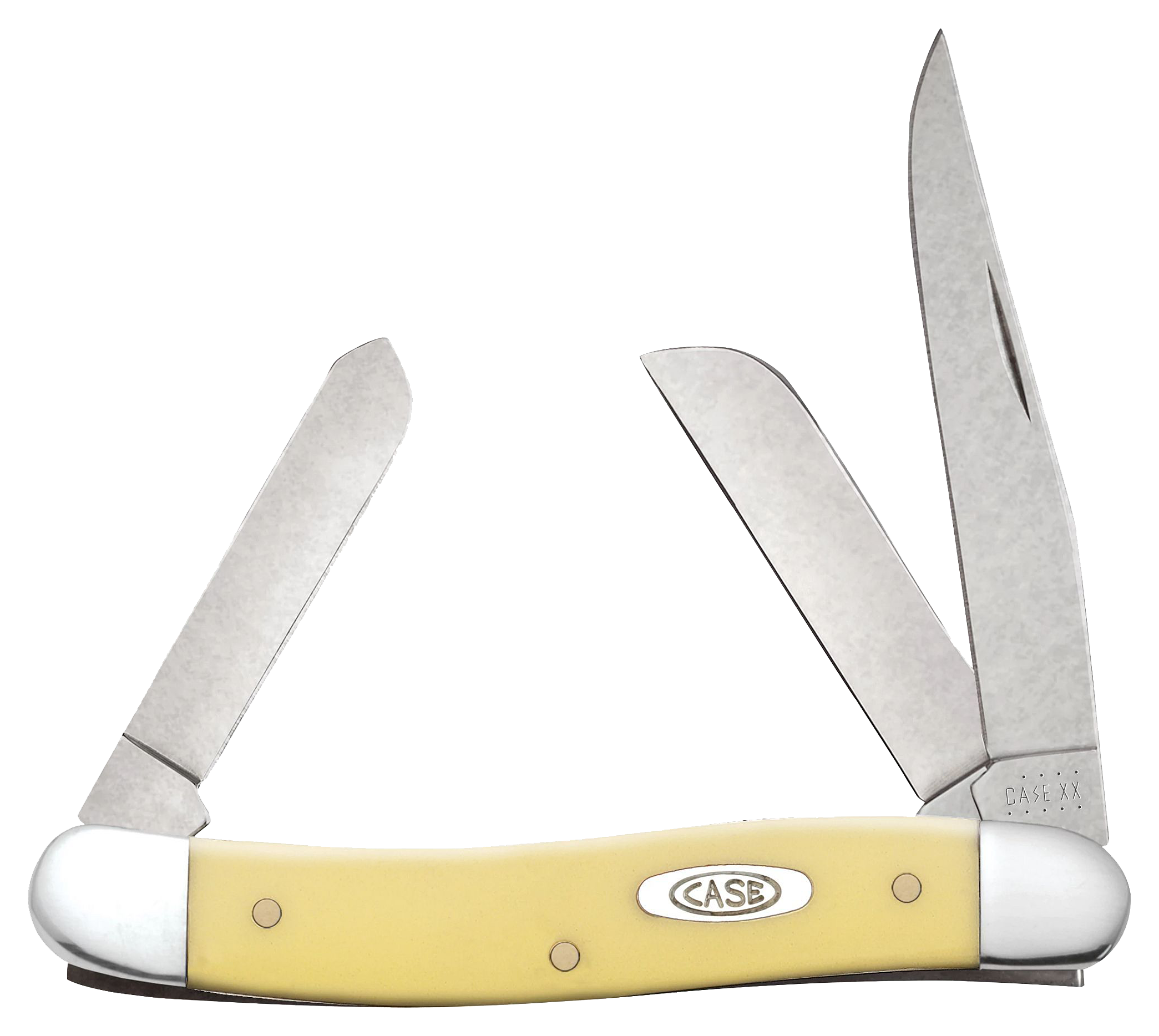 Case XX Stockman Pocket Knife in Yellow Synthetic with 3 Blades