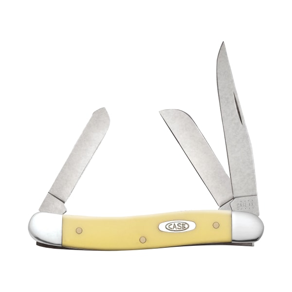 Case XX Stockman Pocket Knife in Yellow Synthetic with 3 Blades