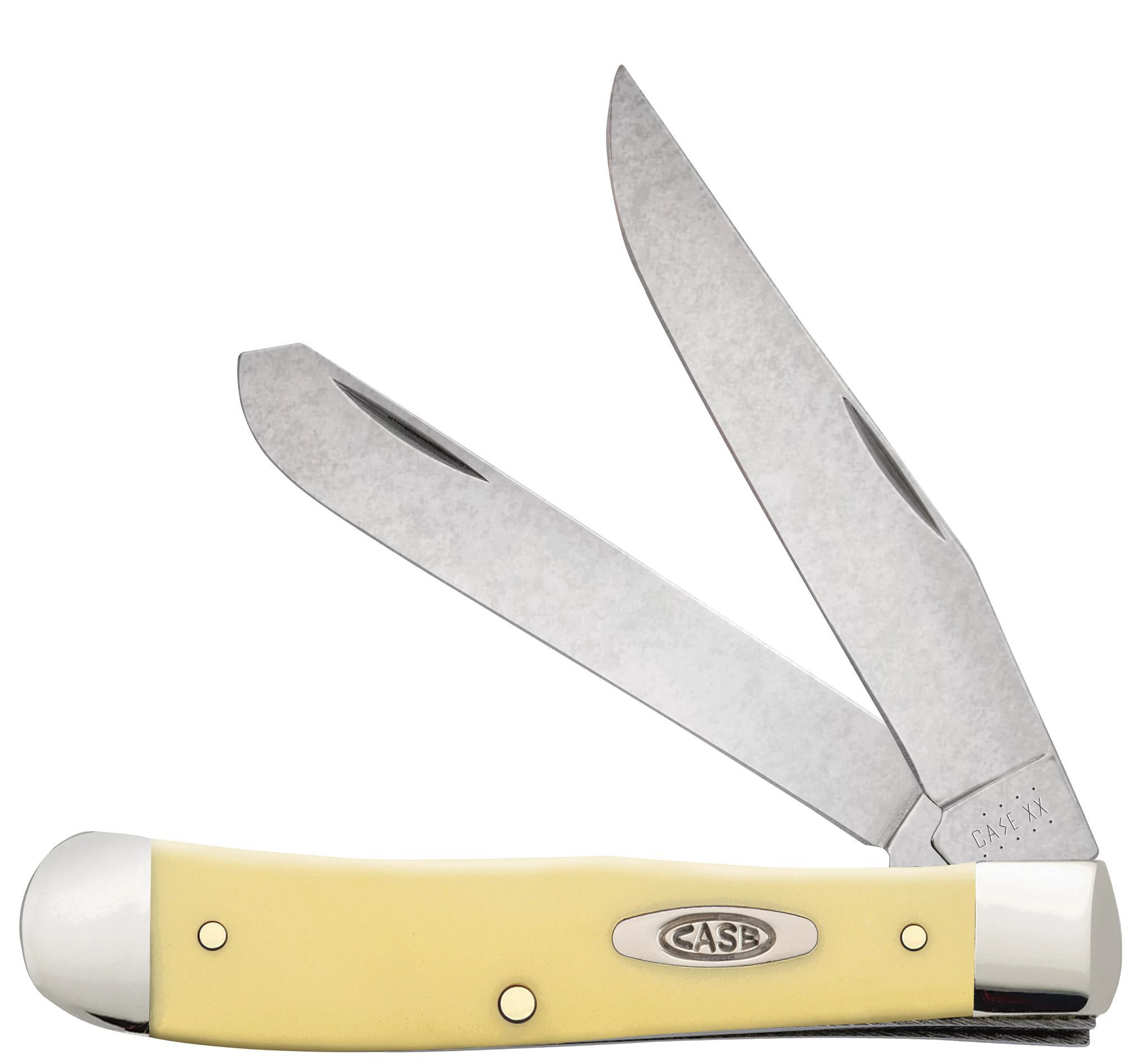 Image of Case Yellow Synthetic Chrome Vanadium Trapper Folding Knife with Clip