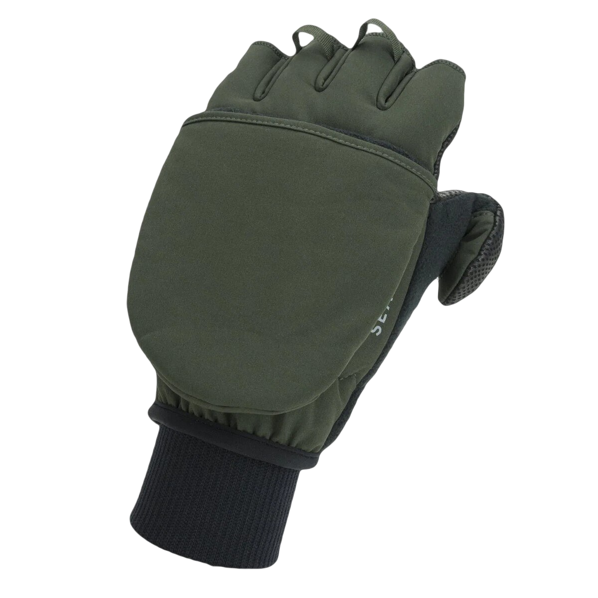 Image of Sealskinz Walpole Weather Convertible Mitt - Olive