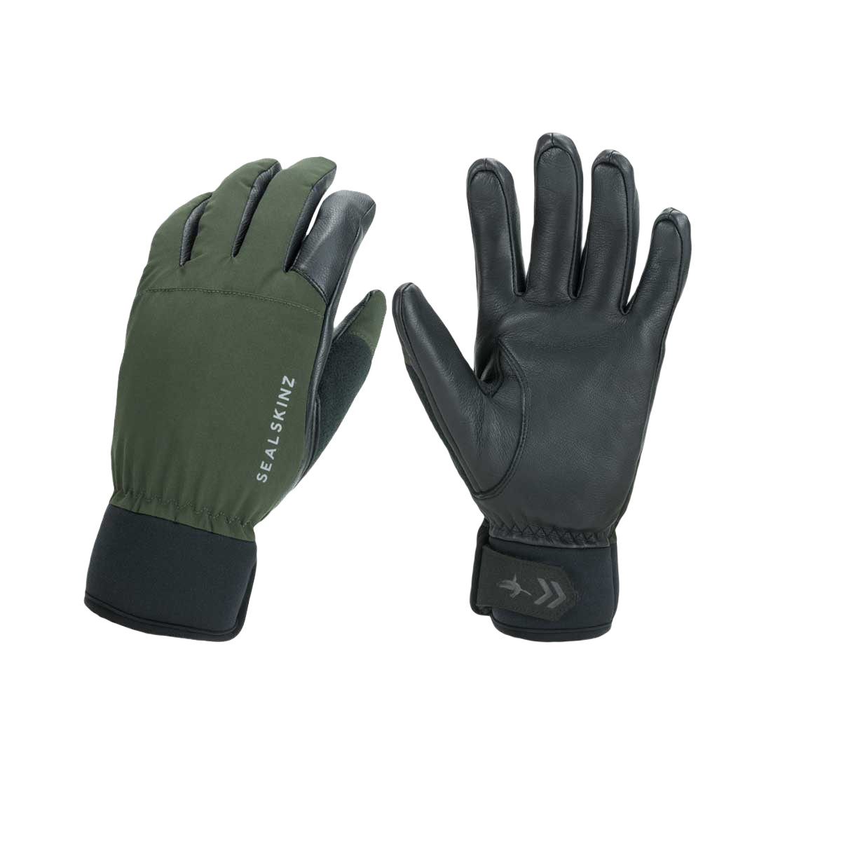 Image of Sealskinz Fordham Waterproof All Weather Hunting Glove - Olive Green/Black - L
