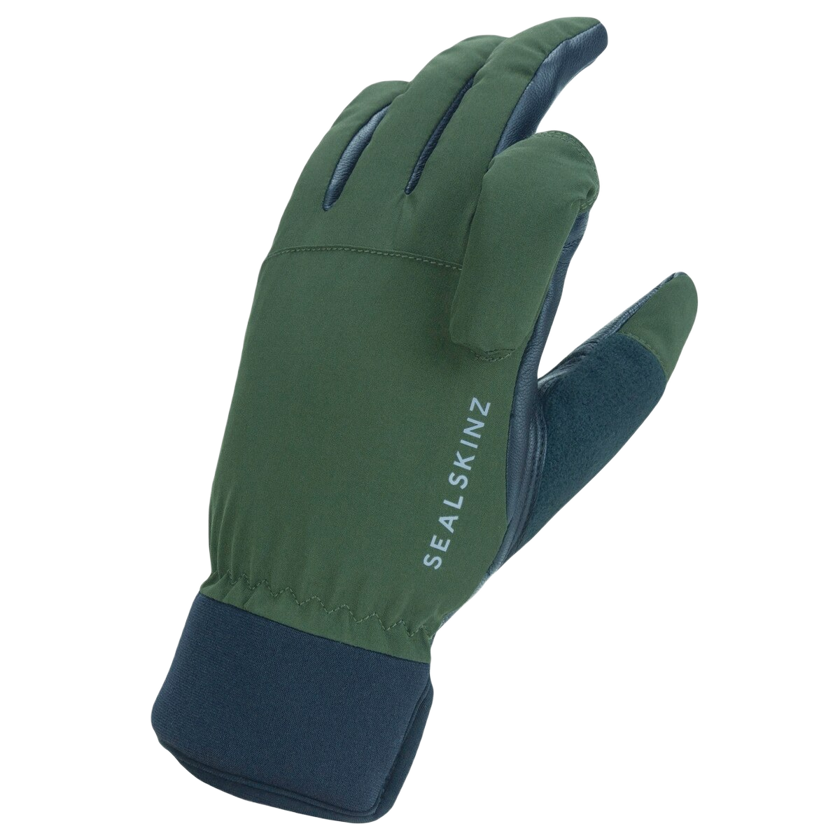 Image of Sealskinz Stanford Waterproof All Weather Sporting Glove - Olive Greeen/Black - L