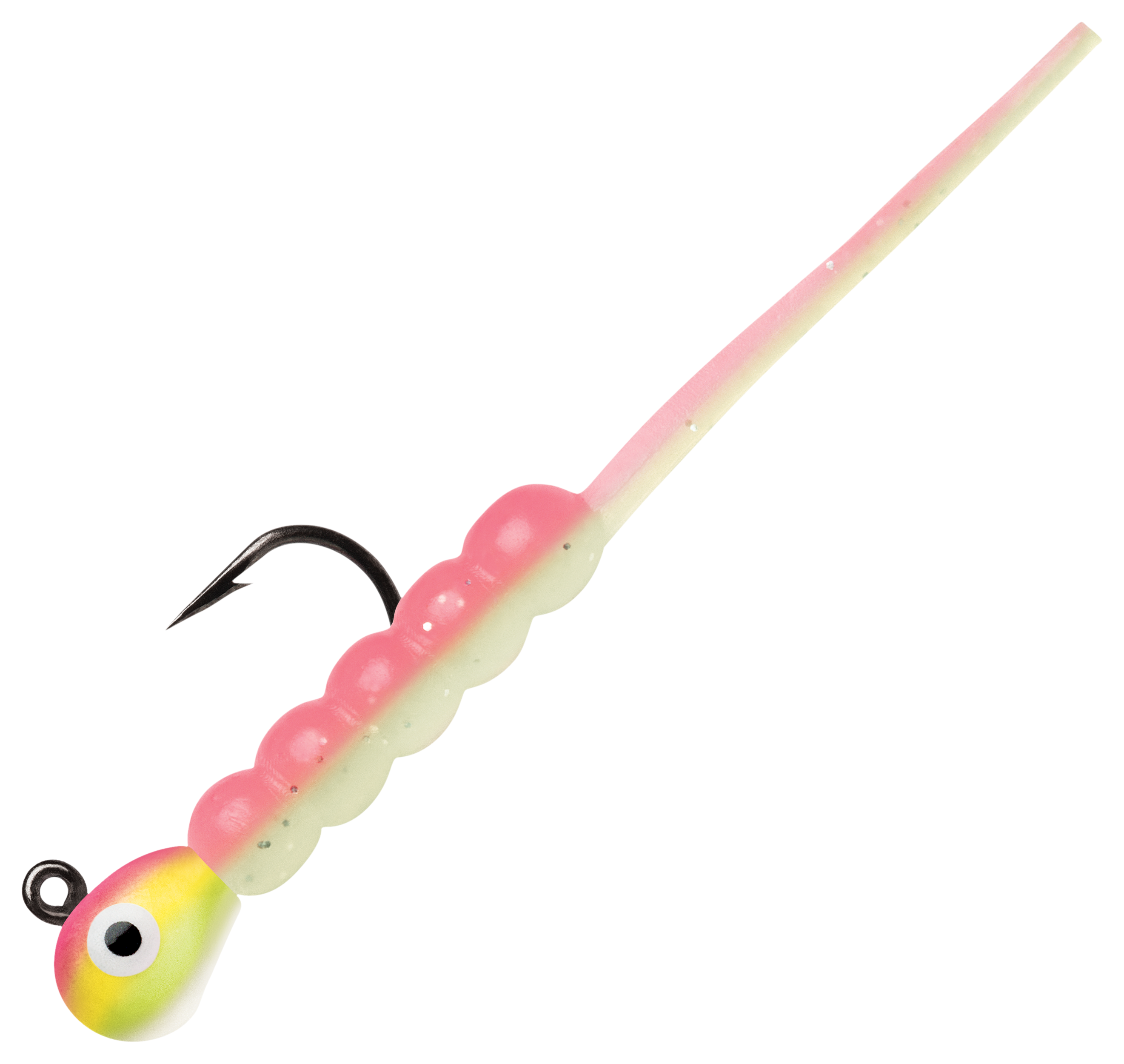Image of VMC Tungsten Wax Tail Jig - #10 - Pink/Chartreuse Glow