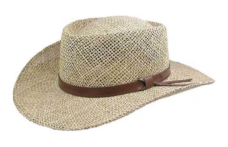 Stetson Gambler Straw Cowboy Hat Seagrass