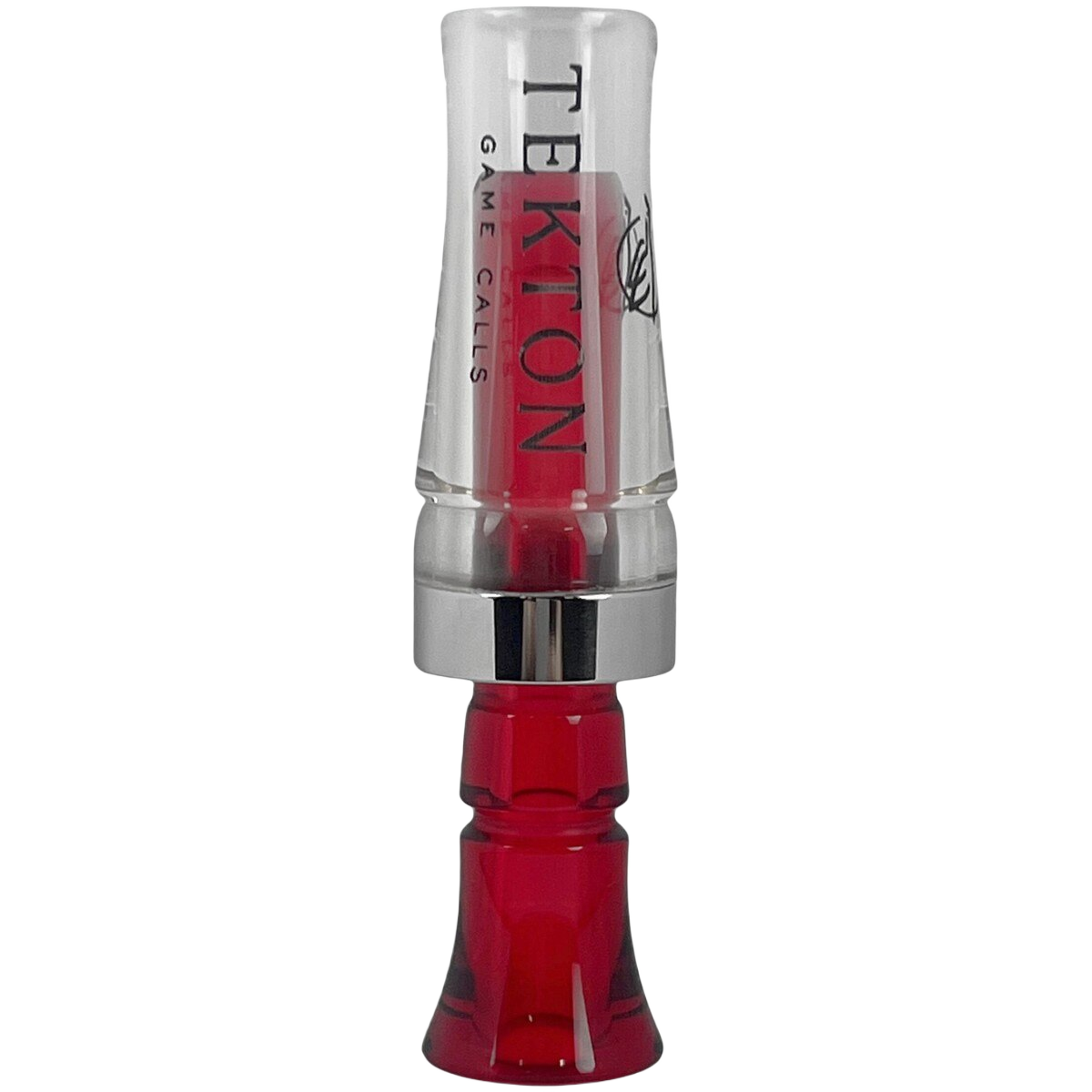 Tekton Dynamis Single Reed Duck Call - Clear/Dark Red - Tekton Calls