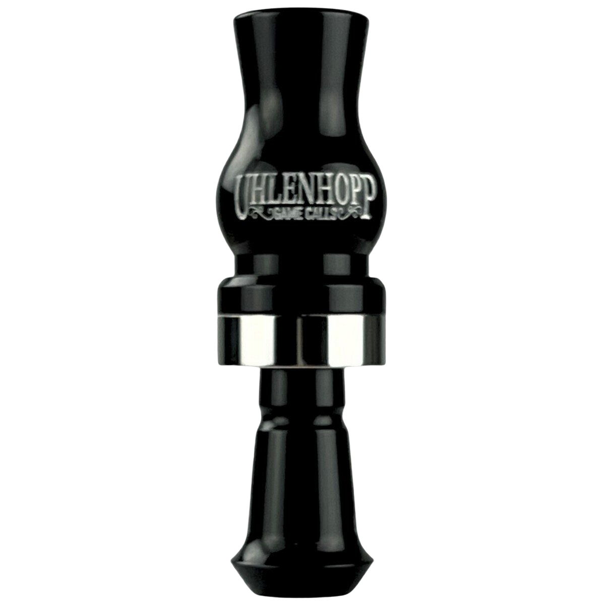 Uhlenhopp D.L.S. Dirty Little Secret Single Reed Duck Call - Polished Black Acrylic - Uhlenhopp Game Calls
