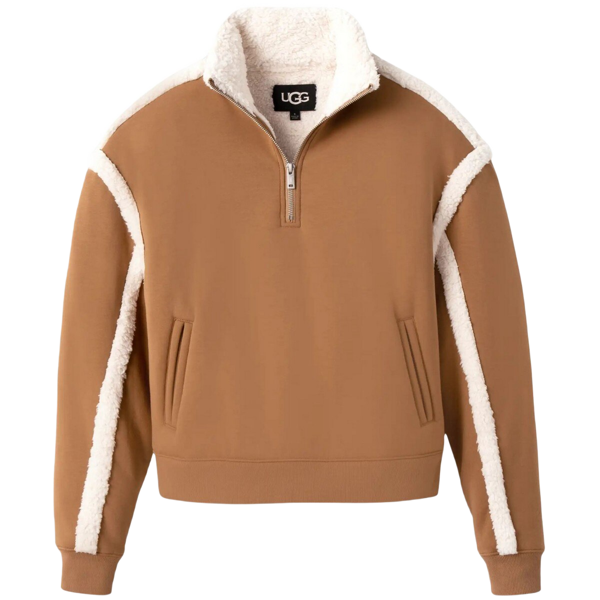 Image of Ugg Lydi Bonded Fleece Half-Zip Pullover - Chestnut - XL