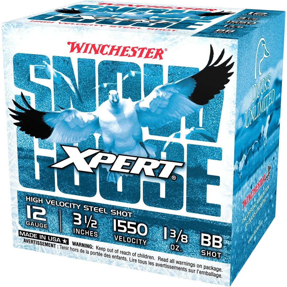 Image of "Winchester Xpert Snow Goose 12-Ga. 3-1/2"" 1-3/8 oz. Steel Shotshells - BB - 250 Rounds"
