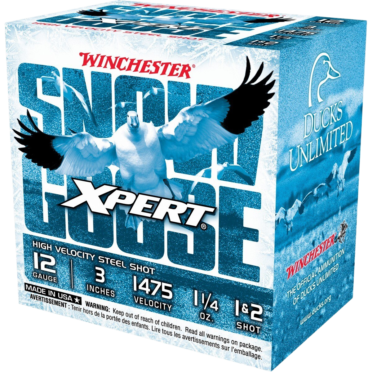 Image of "Winchester Xpert Snow Goose 12-Ga. 3"" 1-1/4 oz. Steel Shotshells - 1/2 - 250 Rounds"